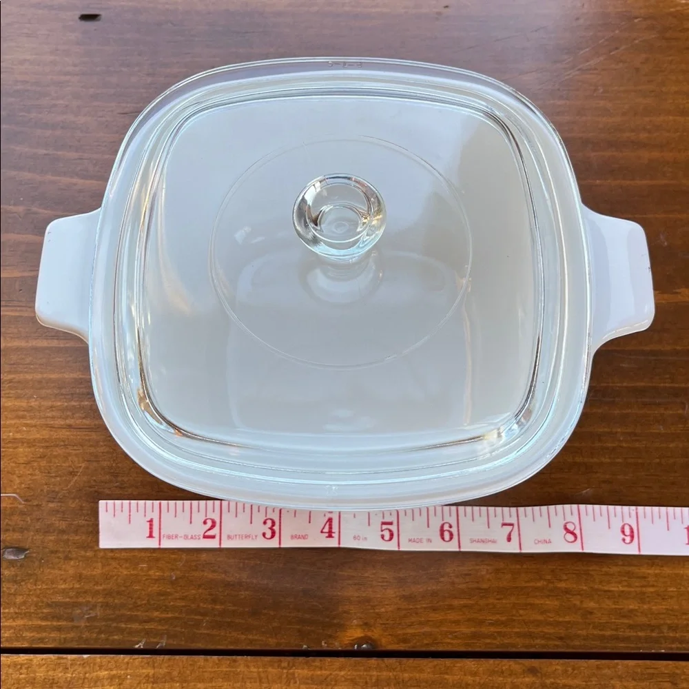 Corningware Casserole Dish P-1 3/4-B & Glass Lid 1.75 Qt Blue Cornflower